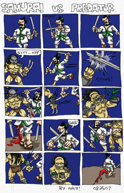samurai vs. predator