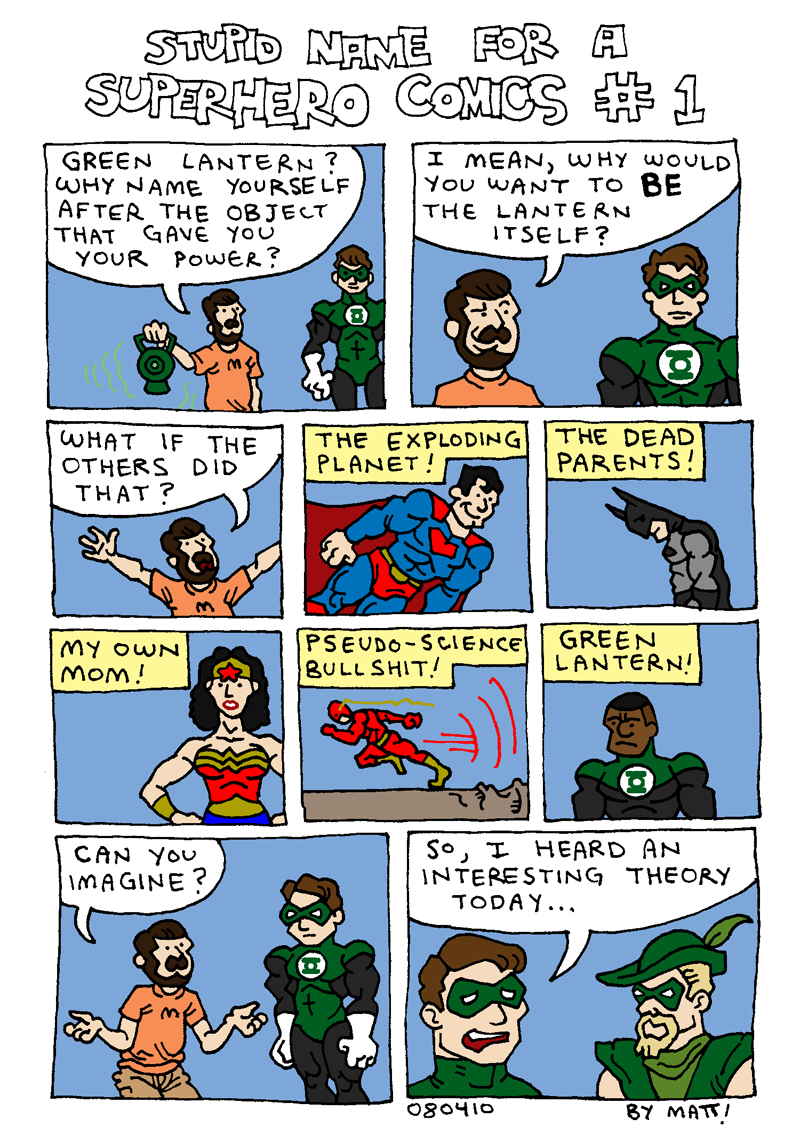 stupid name for a superhero comics #1
