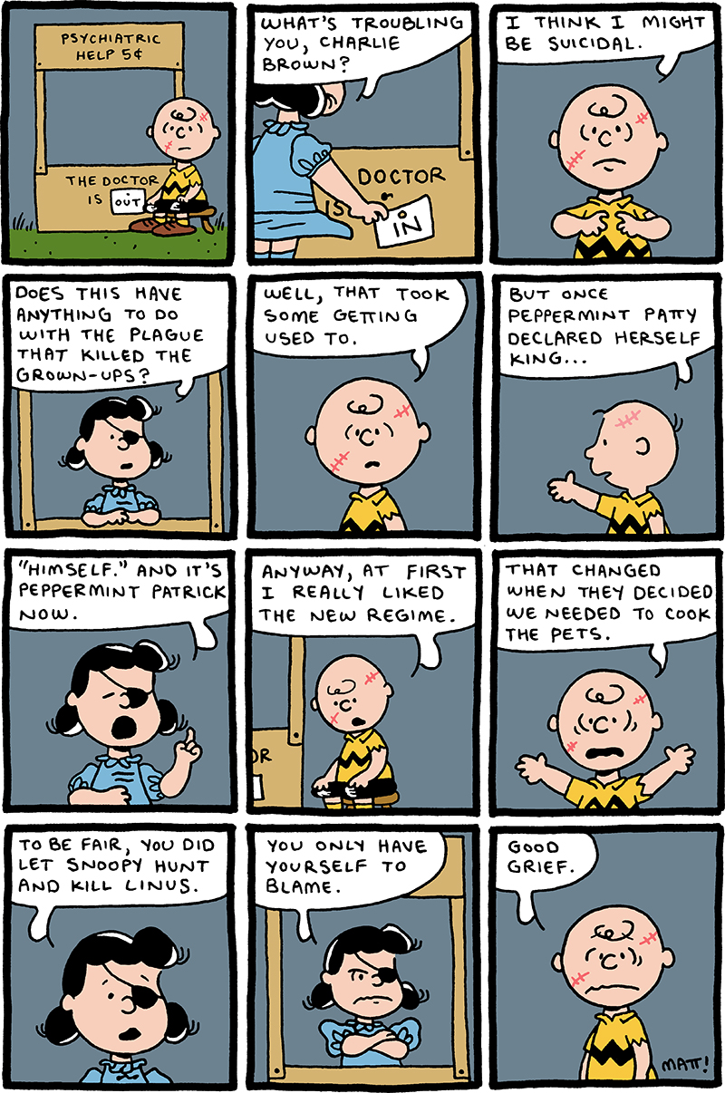 gritty reboot comics: peanuts