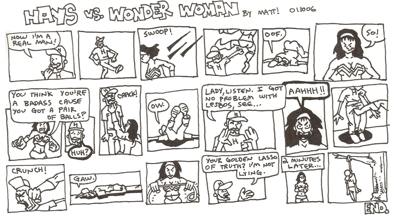 hays vs. wonder woman