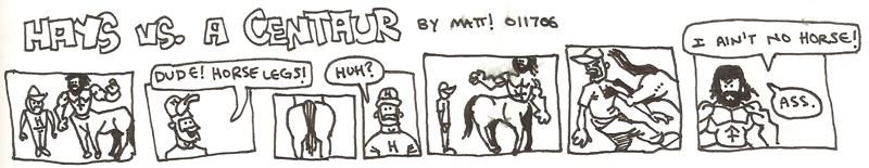 hays vs. a centaur