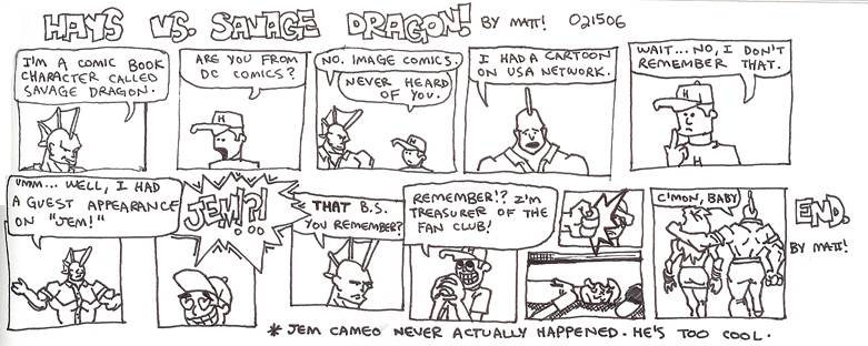 hays vs. savage dragon!