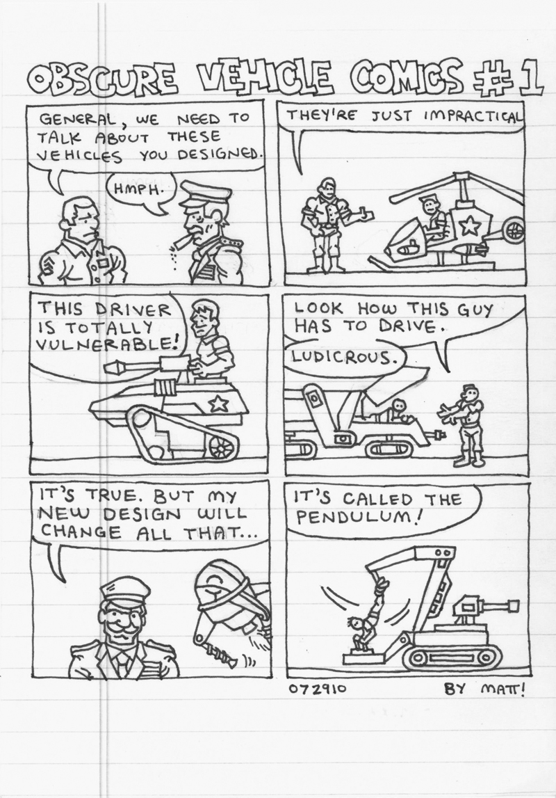 obscure vehicle comics #1