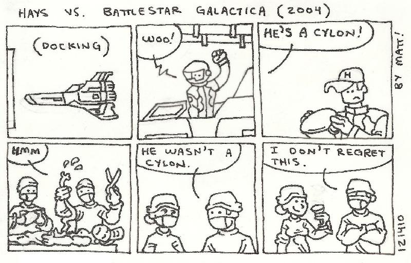 hays vs. battlestar galactica
