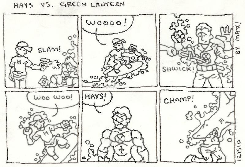 hays vs. green lantern