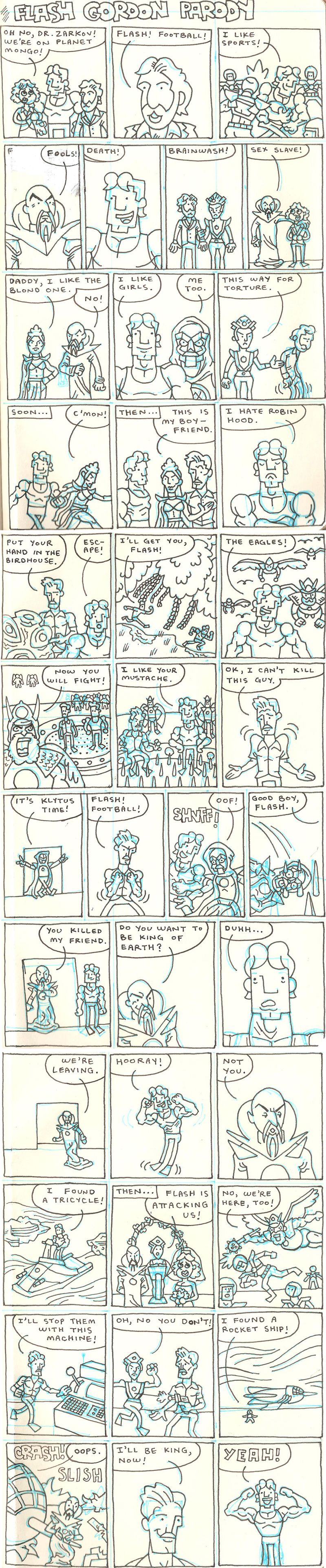 flash gordon parody comics #1