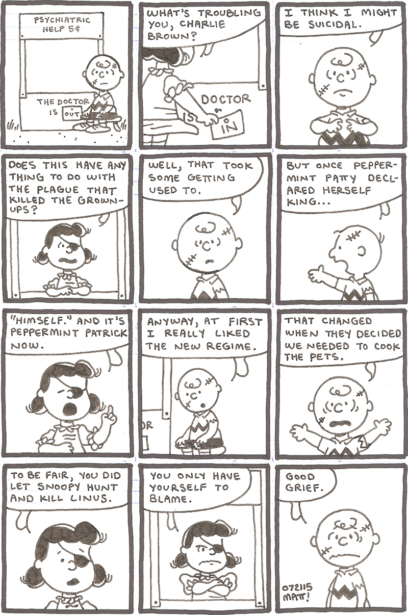 gritty reboot comics: peanuts