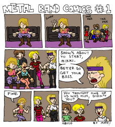 metal band comics #1