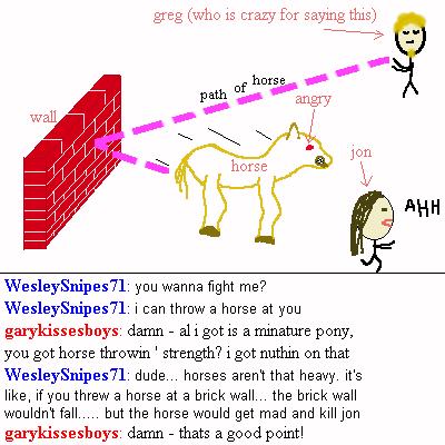 path of horse
